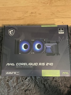 MSI MAG CORELIQUID A15 240 AIO ARGB CPU Liquid Cooler 240 MM Radiator AM