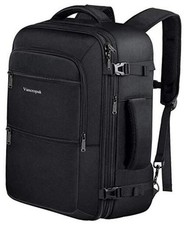 Carry On Backpack, 40L Expandable Extra Large Travel Backpack, X-Large A-black
