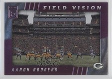 2016 Donruss Elite Field Vision Purple 9/25 Aaron Rodgers #FV-AR h3a