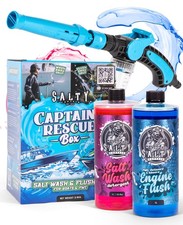 Salty Captain Salt Remover Kit 3pcs – Boat Wash Kit with Salt Wash Detergent, Ou