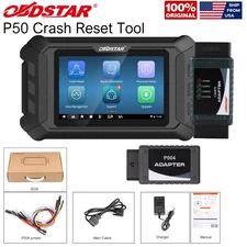OBDSTAR P50 SRS Reset Tool Cover 95 Brand 15500+ E-CU Part No & CAN FD Adapter