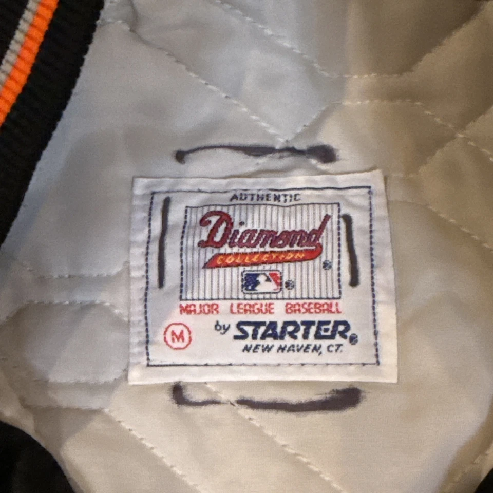 Vintage 90s MLB Starter San Francisco SF Giants Satin Baseball Jacket Sz Medium - Image 4 of 4