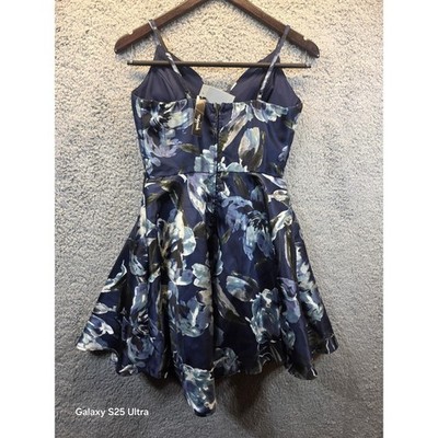 Speechless Size 9 Floral Skater Mini Spaghetti Strap Sleeveless