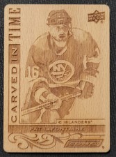 2024-25 Upper Deck Engrained Icons Pat LaFontaine Carved In Time CT-PL HOF