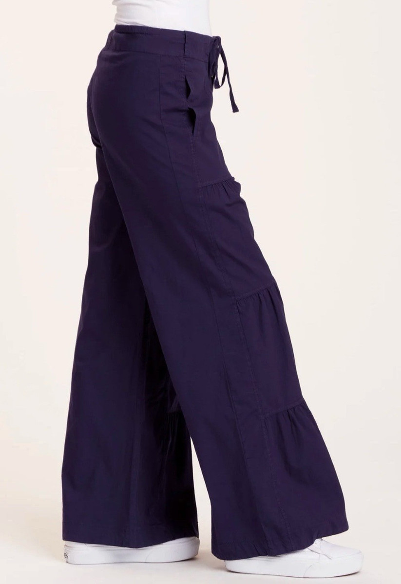 XCVI WEARABLES Womens XL Terraced Wide Leg Pants Lagenlook XCVI WEARABLES Womens XL Terraced Wide Leg Pants Lagenlook