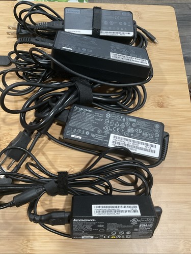 *LOT OF 4* Lenovo AC Charger Laptop Power Adapter Mixed Models