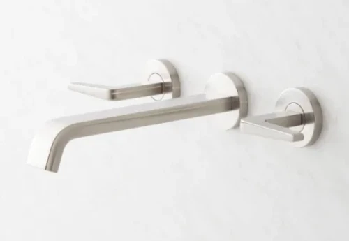 Signature Hardware SHWSCDR207ZBN Drea 1.2 GPM Wall Mounted Bathroom Faucet BN - Picture 2 of 11