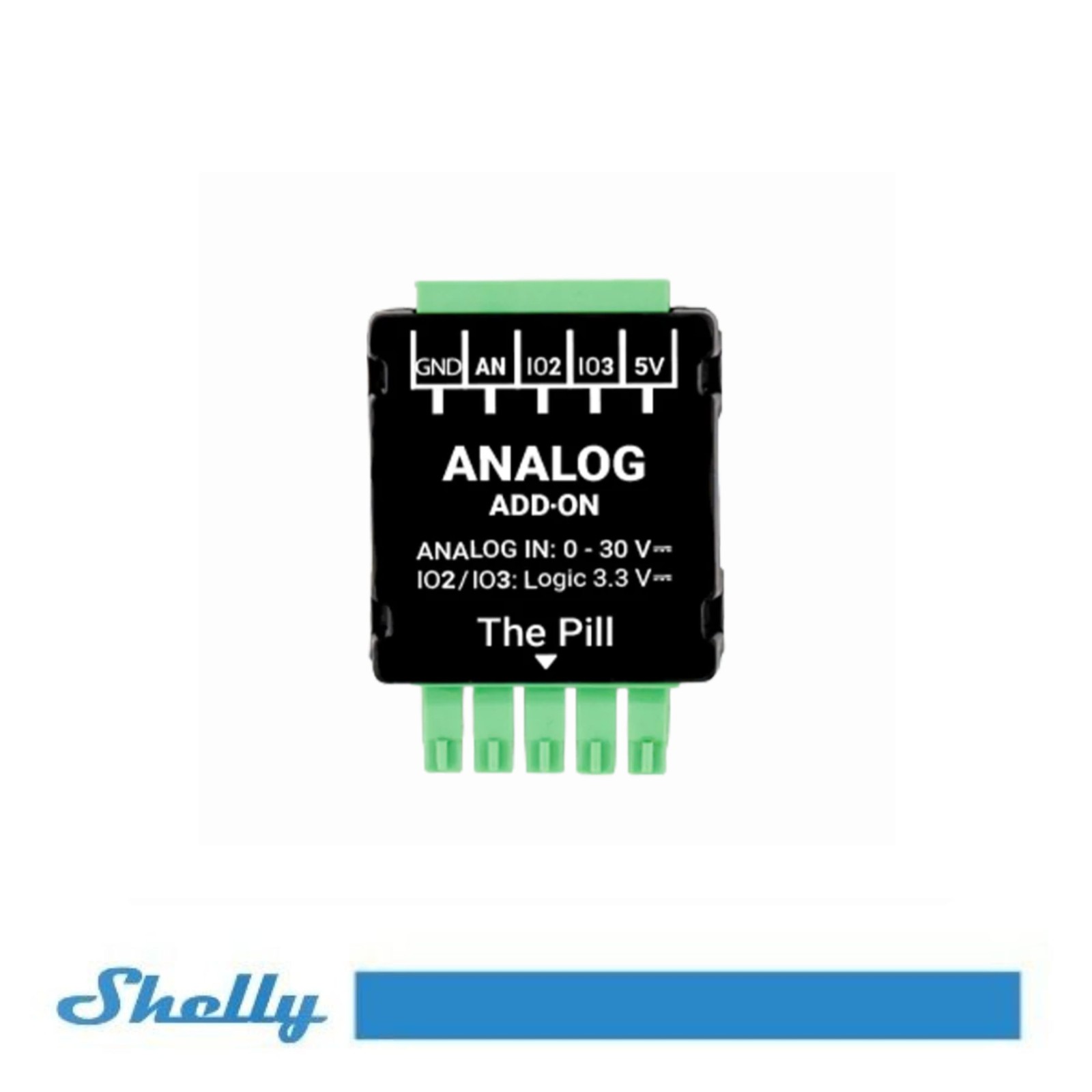Shelly Nero Analog 0-30 V Add-On Adattatore - Immagine 3