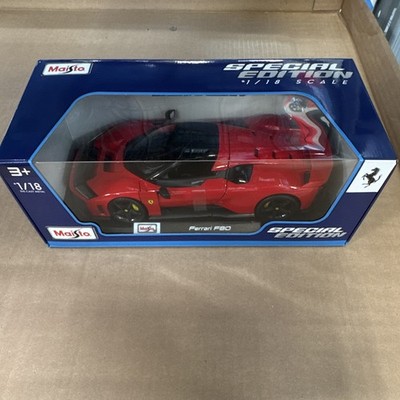 MAISTO. 1:18 Scale Die-Cast Special Edition FERRARI F80 (2025) RED/BLK.
