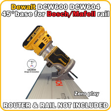 Dewalt DCW600 DCW604  45° angled trim sub-base for Bosch & Mafell rail - INC P&P