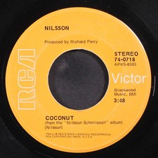 NILSSON: coconut / down RCA 7" Single 45 RPM