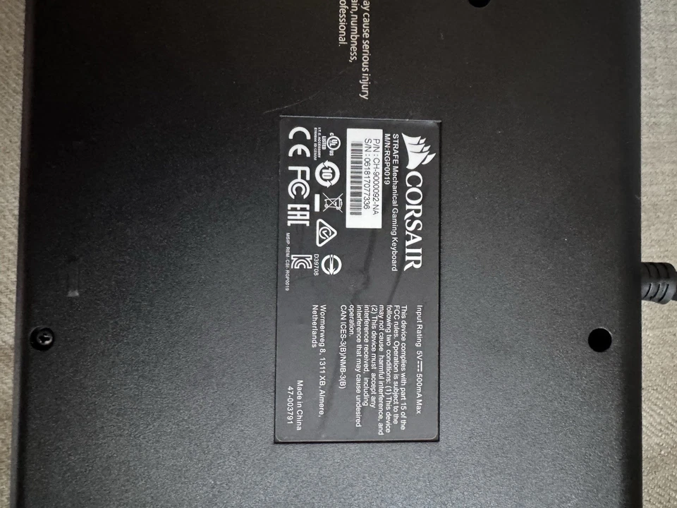 Corsair Strafe RGB Cherry Red Mechanical Gaming Keyboard - Image 4 of 4