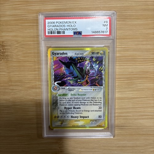 2006 POKEMON EX HOLON PHANTOMS #8 GYARADOS-HOLO PSA 7