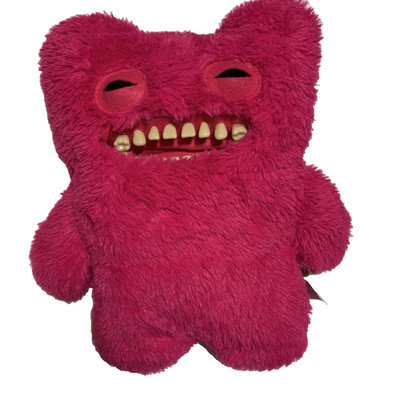 Stoned Fuggler Bigg Fuggs XL Pink Mr Buttons 18 Inch Plush W/ Teeth Monster NWT