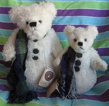 Boyds Bears Set 2 Snowbears Fitz & Fifi Farklefrost Tags Archive GUC Chenille