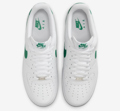 Nike Air Force 1 '07 Shoes White Malachite Green Men's | Size 8 - 13