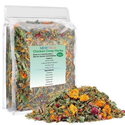 20OZ Chicken Nesting Herbs - Natural Nesting Box Feed Herbs in Premixed 6 Dri...