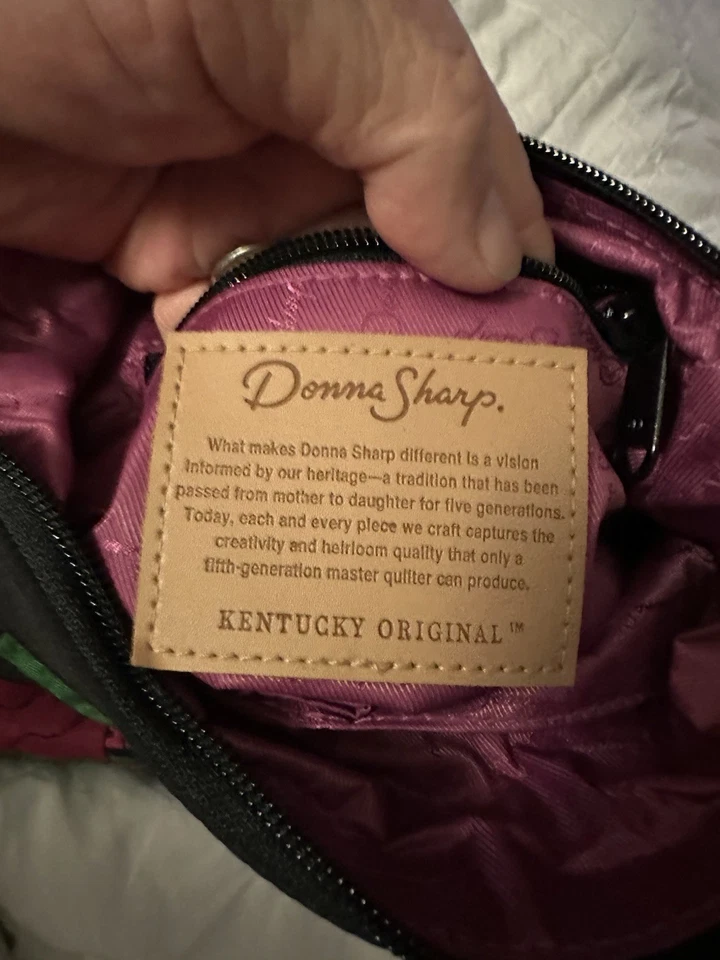 Mini Bandolera Donna Sharp Para Mujer Acolchada Algodón Retazos Varios Colores Foto 3 de 4