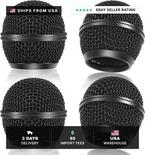 4PCS SM58 Mic Grill Replacement, Microphone Ball Head Mesh Grill