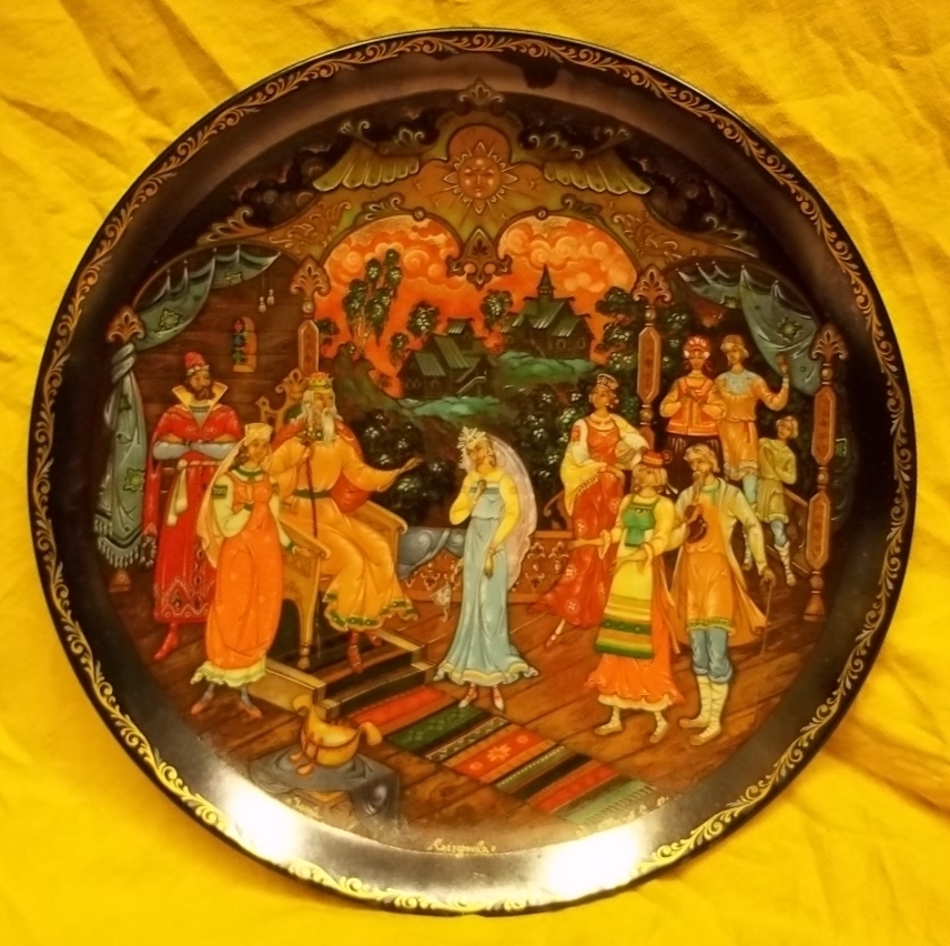 Bradford Exchange Plate Snowmaiden 7 3/4in Russian 3rd Plate #7397