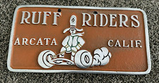 60s Car Club Plaque Arcata California Ruff Riders Humbolt County Chicago Maker 60s Car Club Plaque Arcata California Ruff Riders Humbolt County Chicago Maker