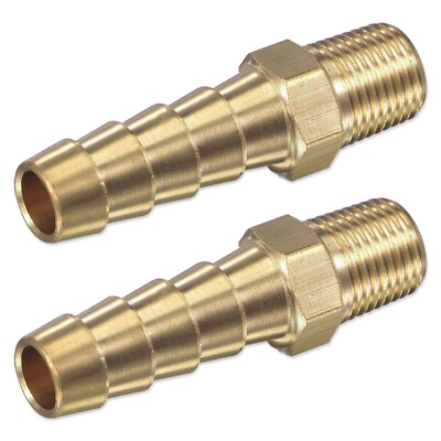 LPG FULHAM DÜSEN 1/8'' AUSSENGEWINDE 2 x STACHELNIPPEL 8mm BOHRUNG GASROHR SCHLAUCH