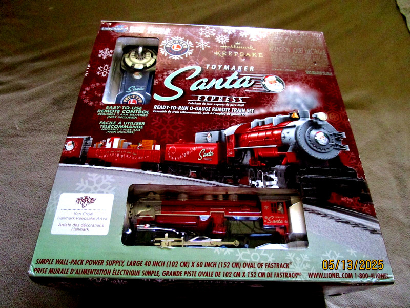Hallmark Keepsake Toymaker Santa Express Lionel Train Set Christmas - Ken Crow