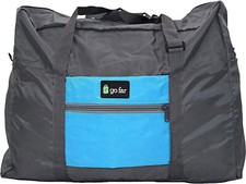 Bolsa de viaje de bolsillo plegable compacta Go Far para viajes de negocios y personales AZUL