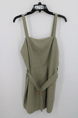 open lace back dress Women's Cropped Collared Button Down Jumper Dress