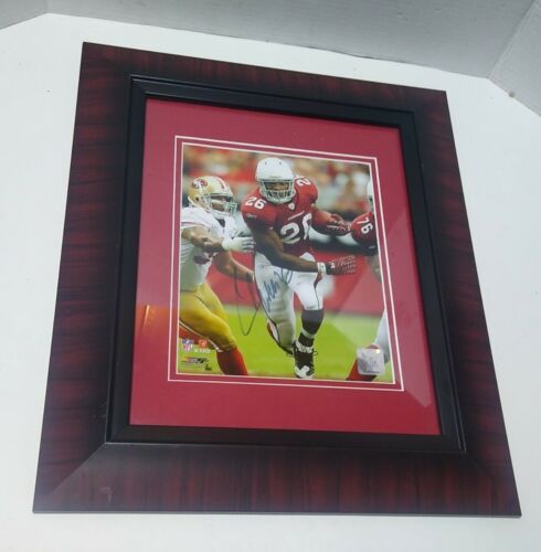 CHRIS BEANIE WELLS SIGNED AUTOGRAPHED NFL ARIZONA CARDINALS FRAMED PHOTO w/ COA - Picture 1 of 4