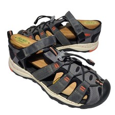 KEEN Youth Children's Size 4 Newport Neo H2 Sandal 1018426 Grey/Orange Flawed 