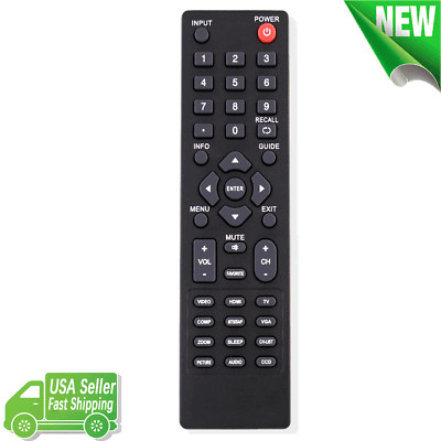 DX-RC02A-12 Remote Control for Dynex TV DX-32L100A13 DX-40L2120A12 DX-42E250A12