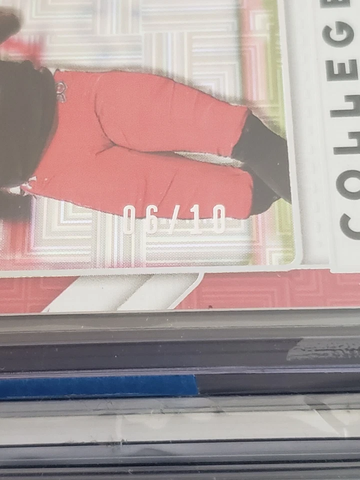 2020 Panini Contenders DP Tyler Huntley RC Auto Building Blocks /10 #319 Ravens - Image 2 of 4