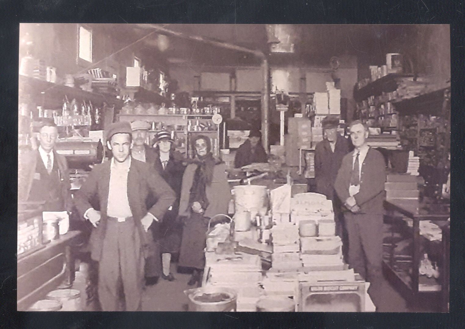 REAL PHOTO LUTESVILLE MISSOURI MO. EAKERS STORE INTERIOR MO. POSTCARD
