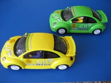 Scalextric 1/32 Slot Cars, C2299 and C2300 VW Beetle