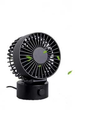 USB Tischventilator Computer Lüfter Mini Fan Schreibtisch leise Steinblau 2 Stck