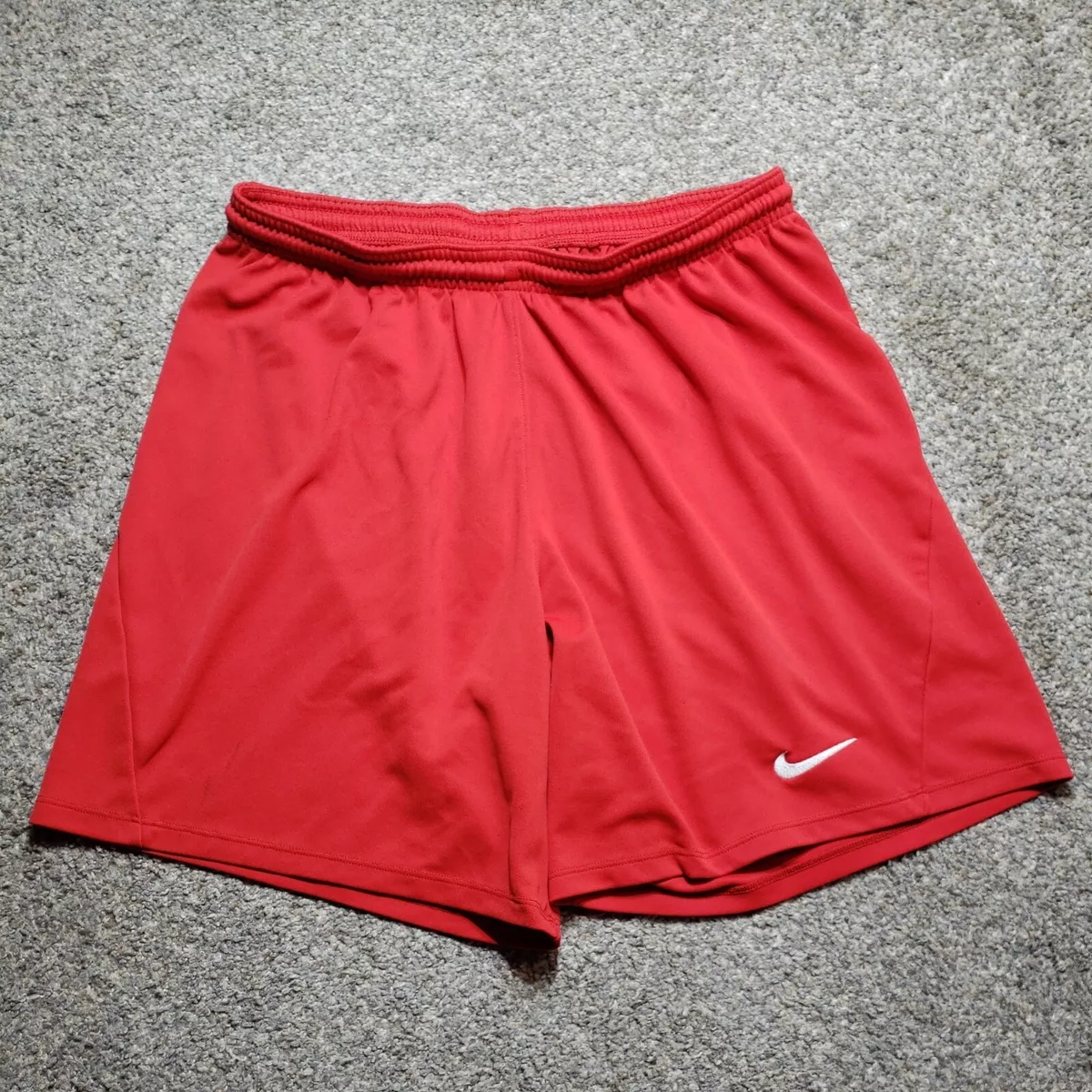 Nike Shorts Mens Large Red No Pockets Dri Fit Drawstring