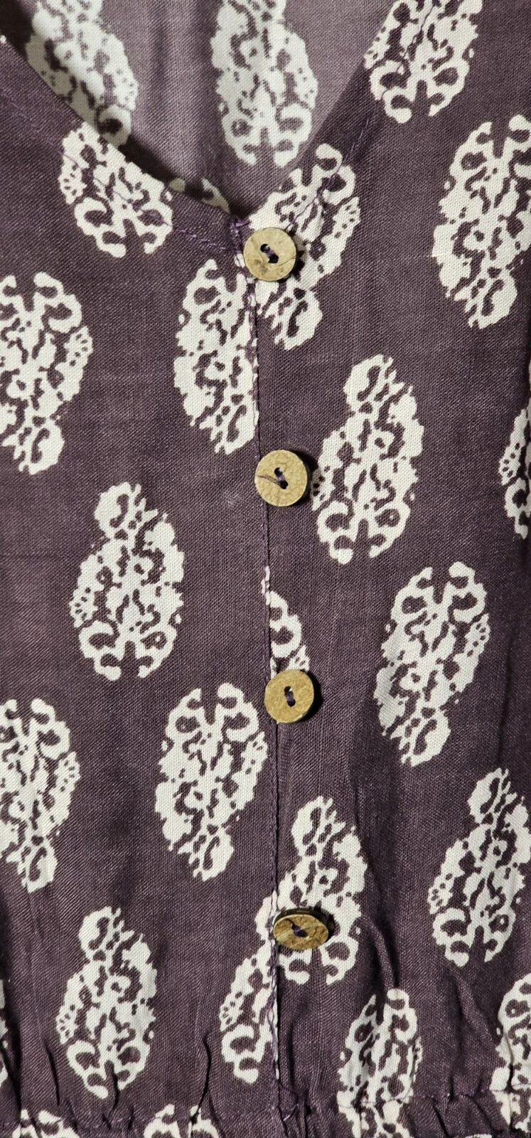 VETEMENTS Abito Marianne donna taglia M marrone marrone bohemien shift cottagecore bohochic