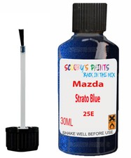 Paint Touch Up For Mazda Mazda 2 Strato Blue Code 25E Scratch Car Chip Repair