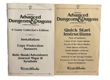 Advanced Dungeons & Dragons Quick Start Instruction & Rule Maps Booklet 1994