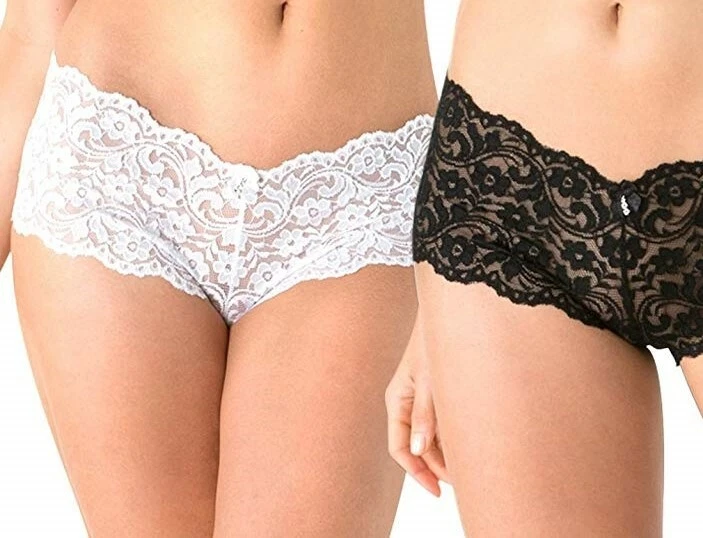 2 pack Smart and Sexy Lace panties Boy Short underwear Boy leg cut