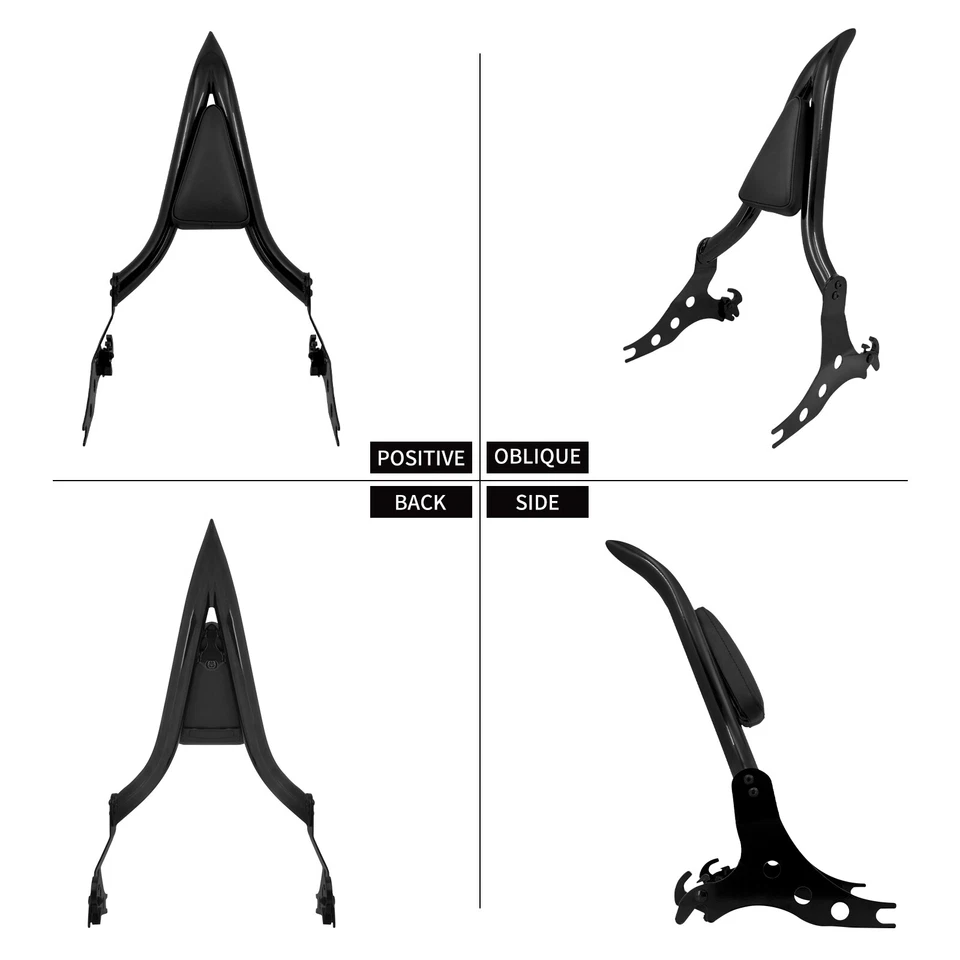 Detachable Sissy Bar Passenger Backrest W/ Pad Fit For Harley Fat Boy Breakout Foto 4 de 4