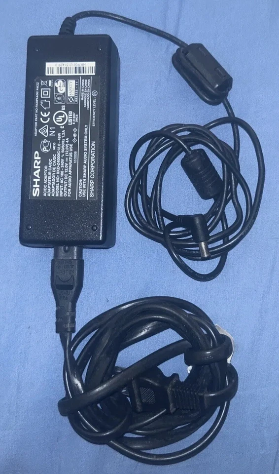 12V AC Adapter For Sharp RADPAA061AWZZ Home Theater Speaker Power Supply Charger - Image 3 of 4