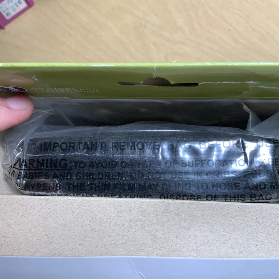 3 filtros de carbono de repuesto genuinos Hamilton Beach TrueAir para el hogar True Air Foto 4 de 4