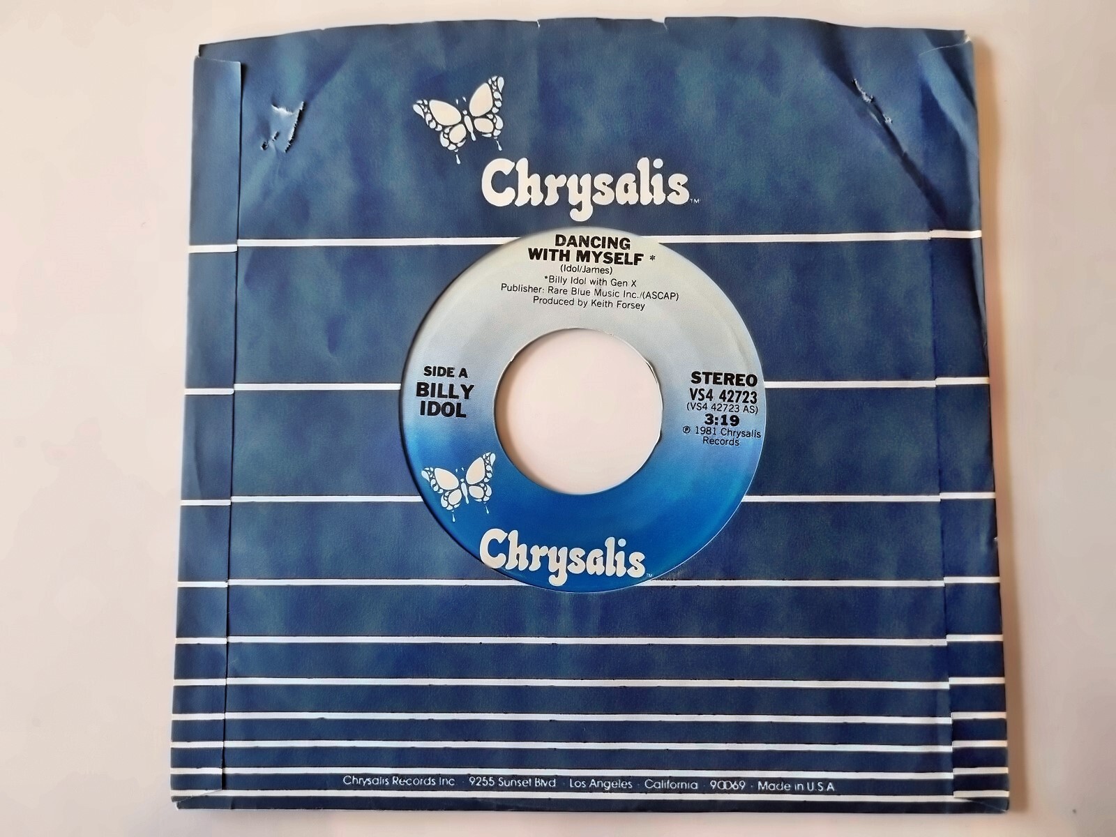 Billy Idol - Dancing with myself 7'' Vinyl US