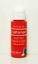 Craft Smart Acrylic Paint Red 2 Fl.oz. Bottle