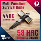 Browning Survival Knife Pocket Folding Hunting Camping Fishing Tactical Outdoor