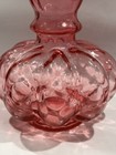 Vintage Fenton 8" Quilted Cranberry Glass Ruffled Melon Vase Elegant BEAUTIFUL  — photo 4