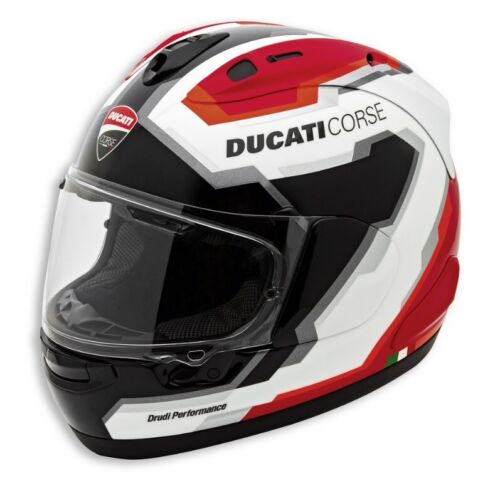 Ducati Arai Rx-7 V Evo Corsica V5 Casco Integrale Casco Bianco Rosso Nuovo - Foto 1 di 3