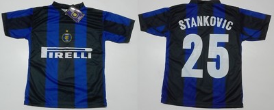MONDO REPLICA INTER STANKOVIC 25 MAGLIA 2004 2005 1^ HOME TG